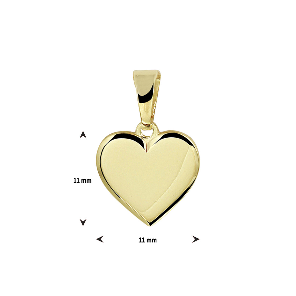 Gouden hart glad