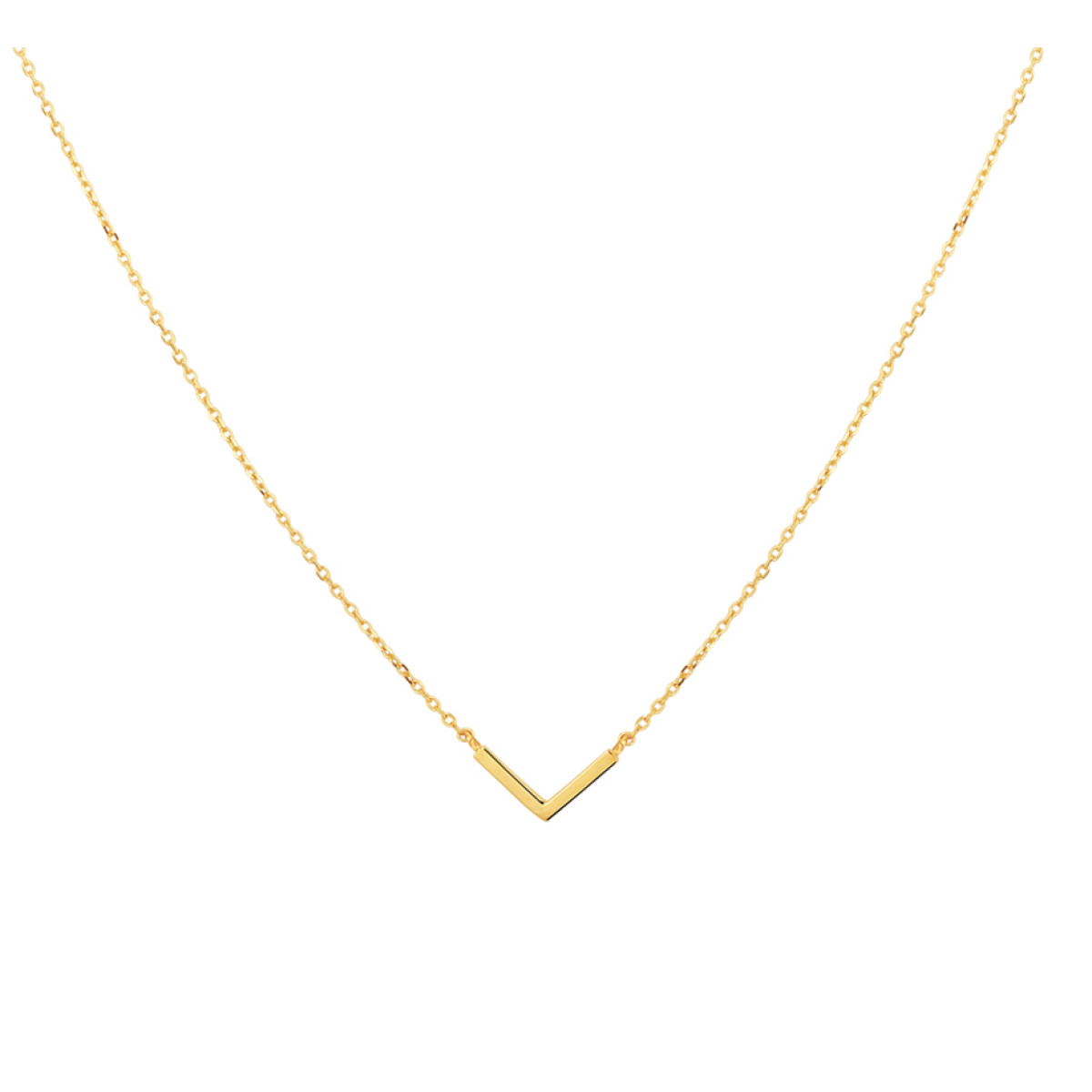 Gouden ketting met hanger v