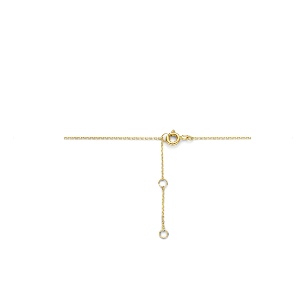 Gouden ketting met twee rondjes