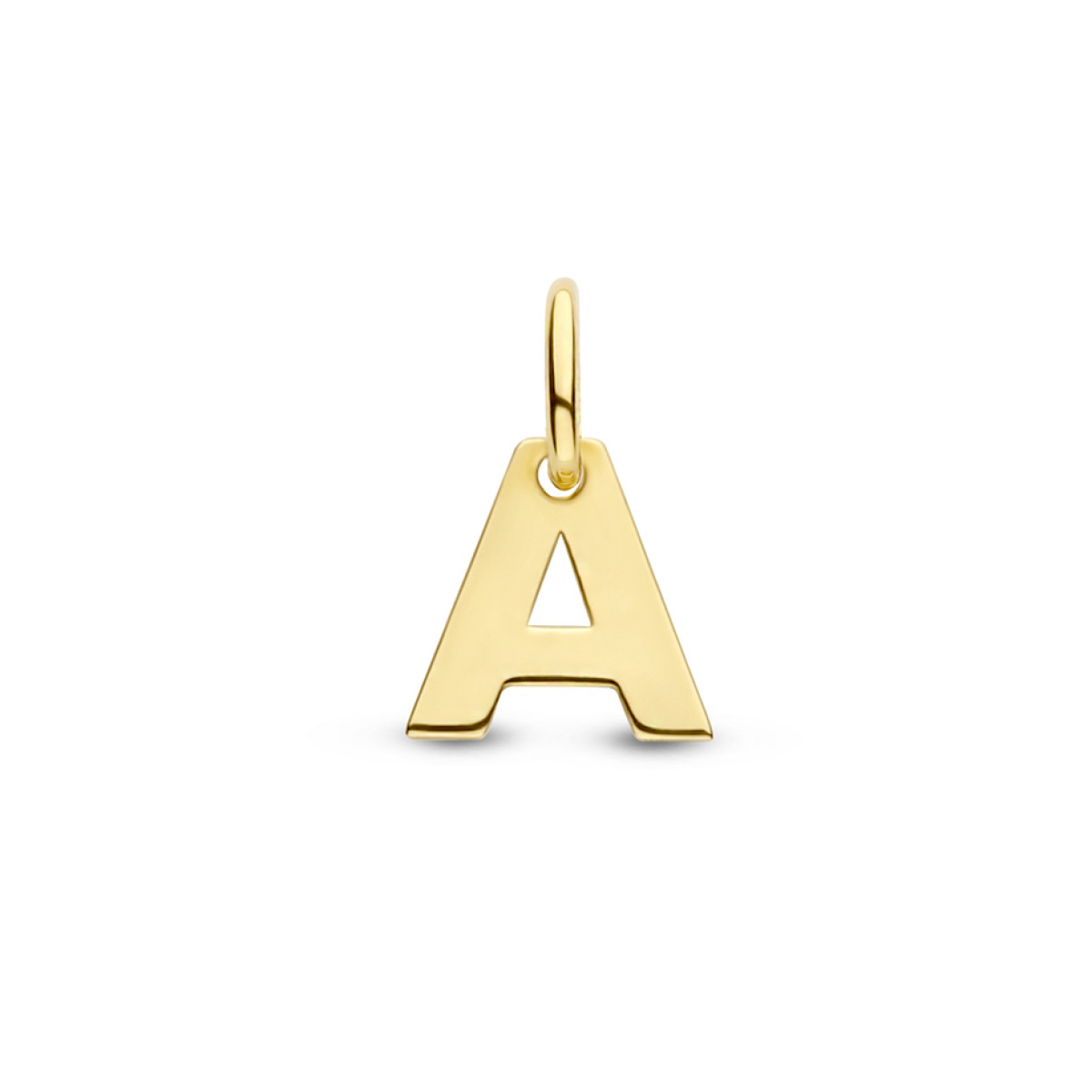 Gouden letter hanger 14-karaat