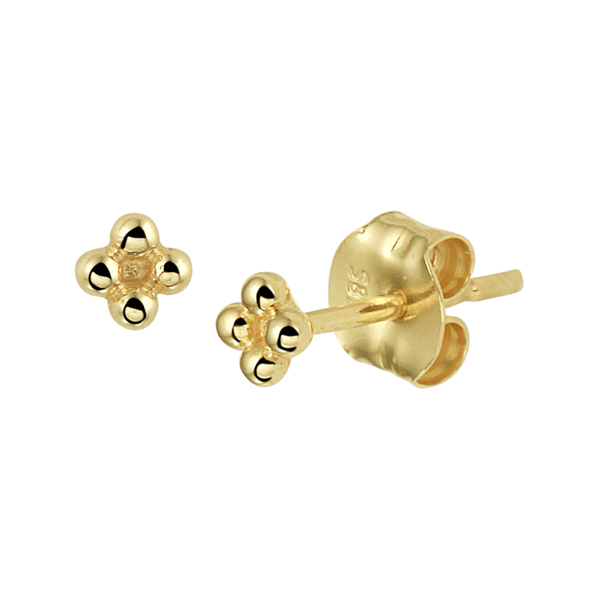 Gouden oorknopjes 4  bollen
