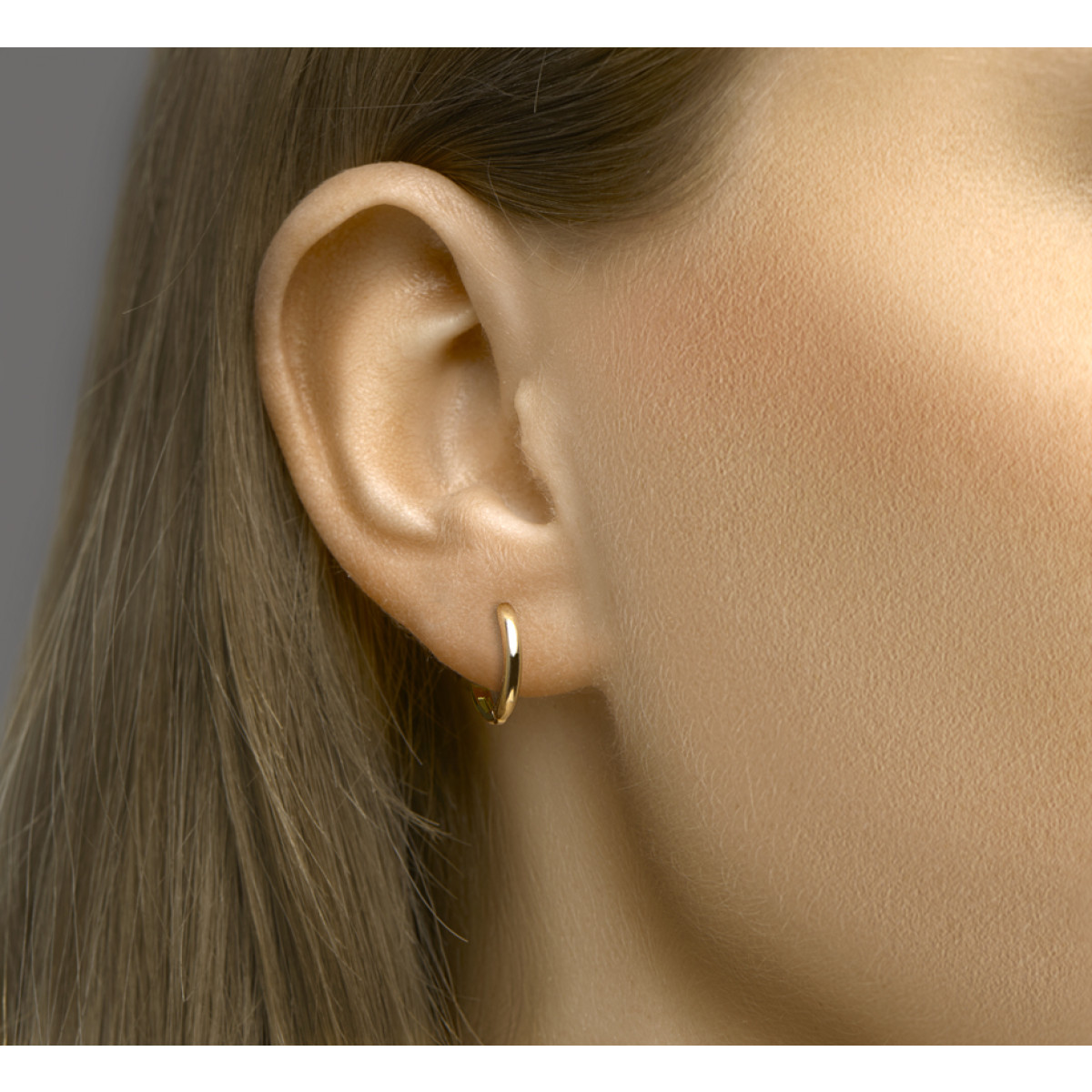 Gouden oorringen 12 mm diameter
