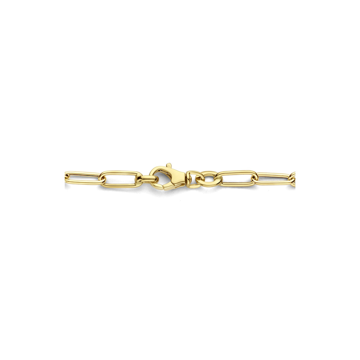 Gouden paperclip ketting 4 mm
