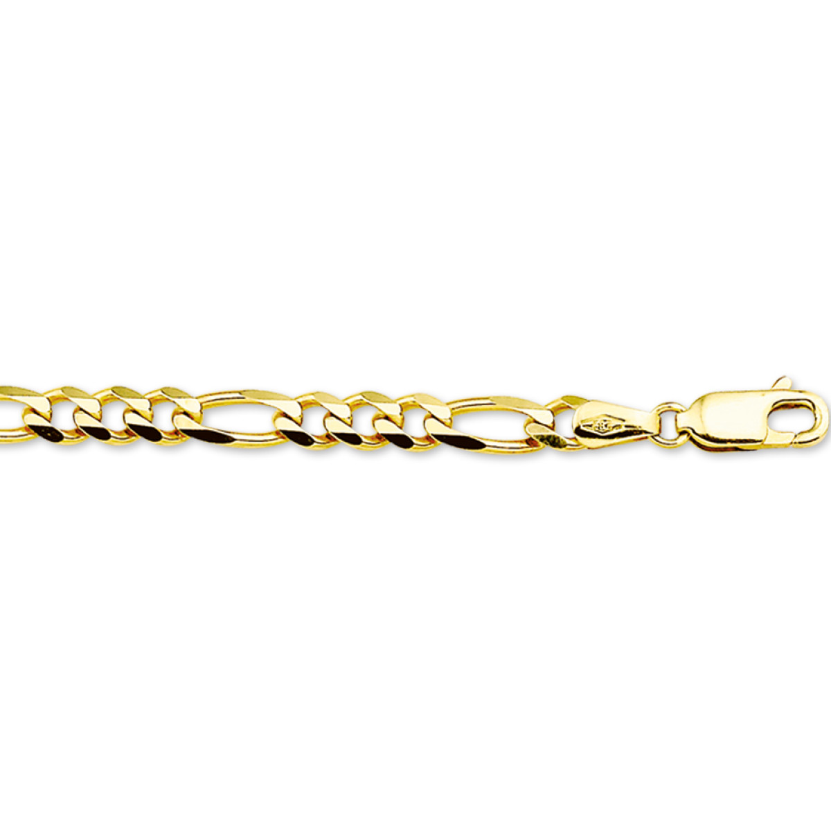Gouden schakelarmband heren 14-karaat