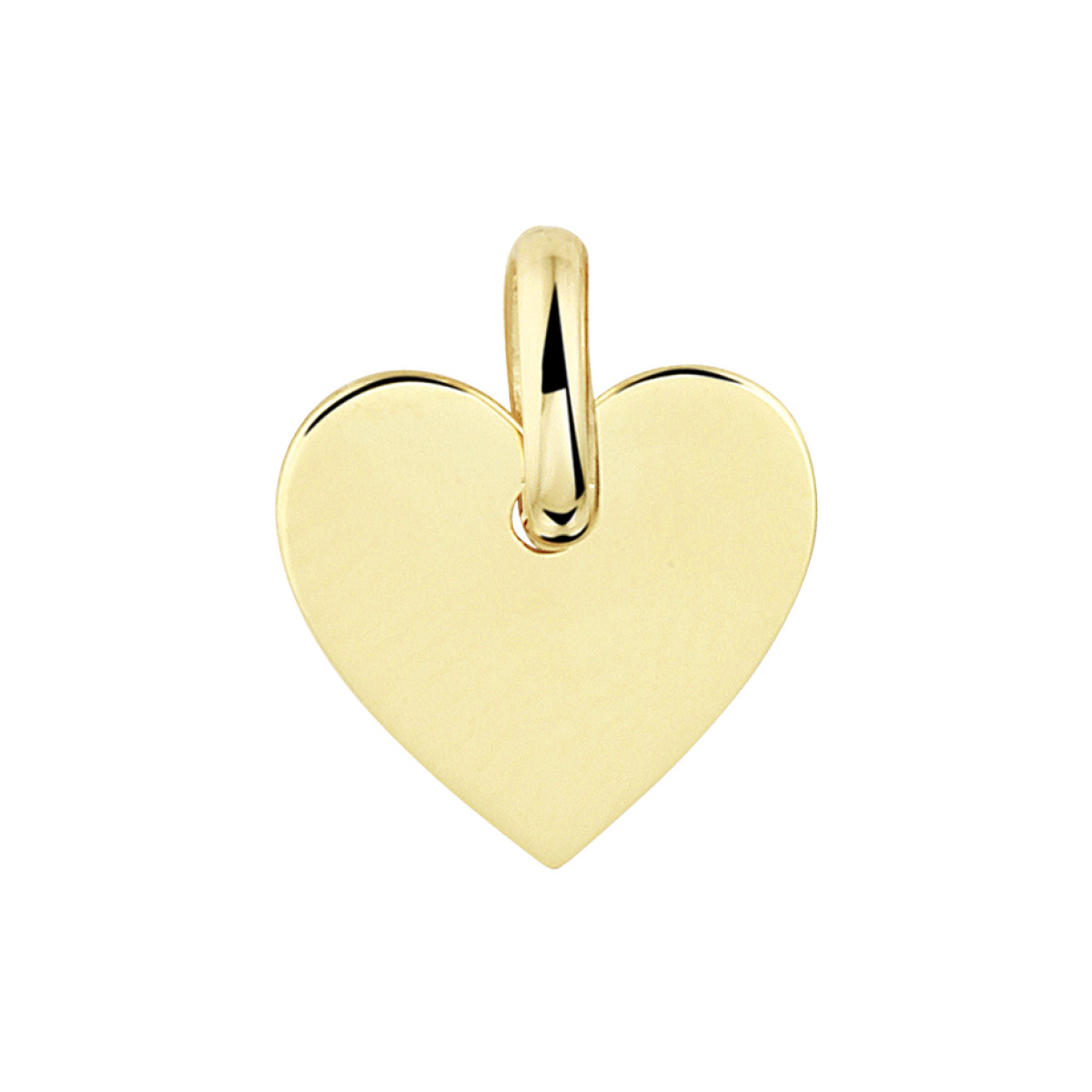 Graveerhanger hart goud 
