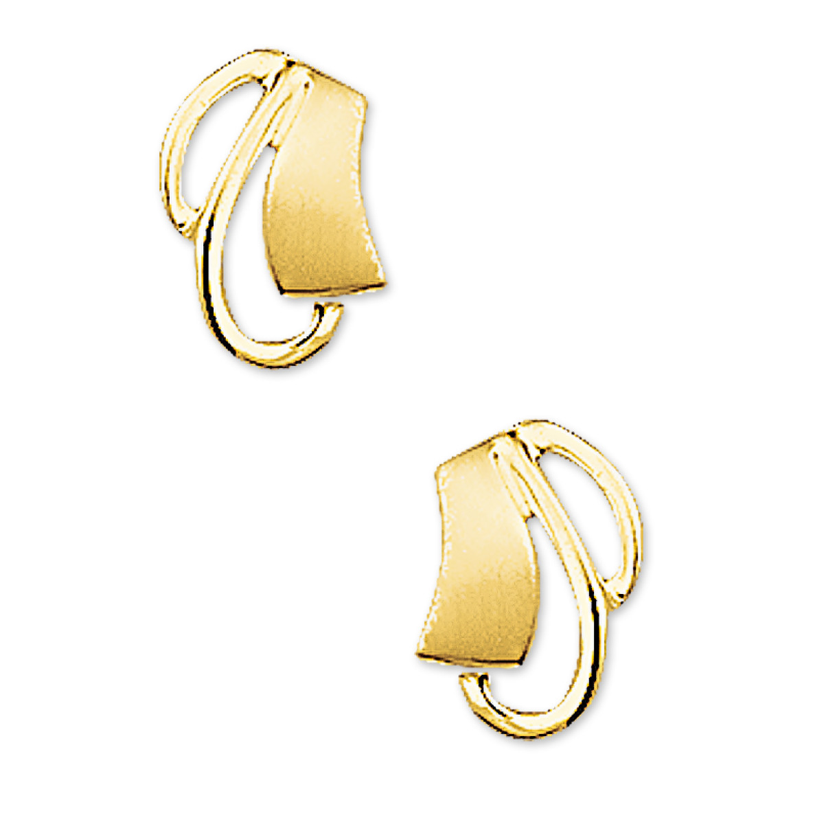 Mooie goudkleurige oorknoppen 6.5 mm breed