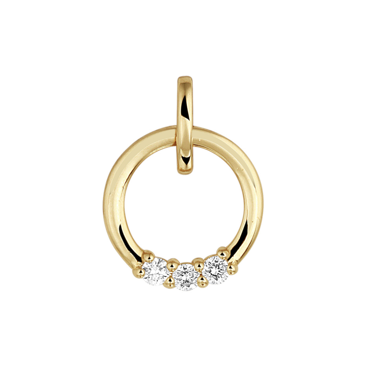 Prachtige diamanten hanger 0.09 crt 