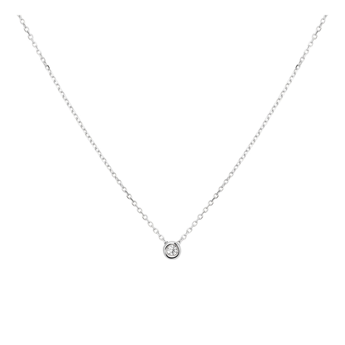 Dames ketting met diamant