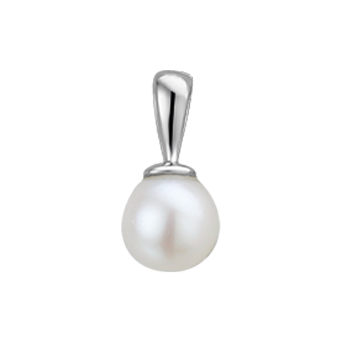 Hanger van witgoud met parel 5.5 mm