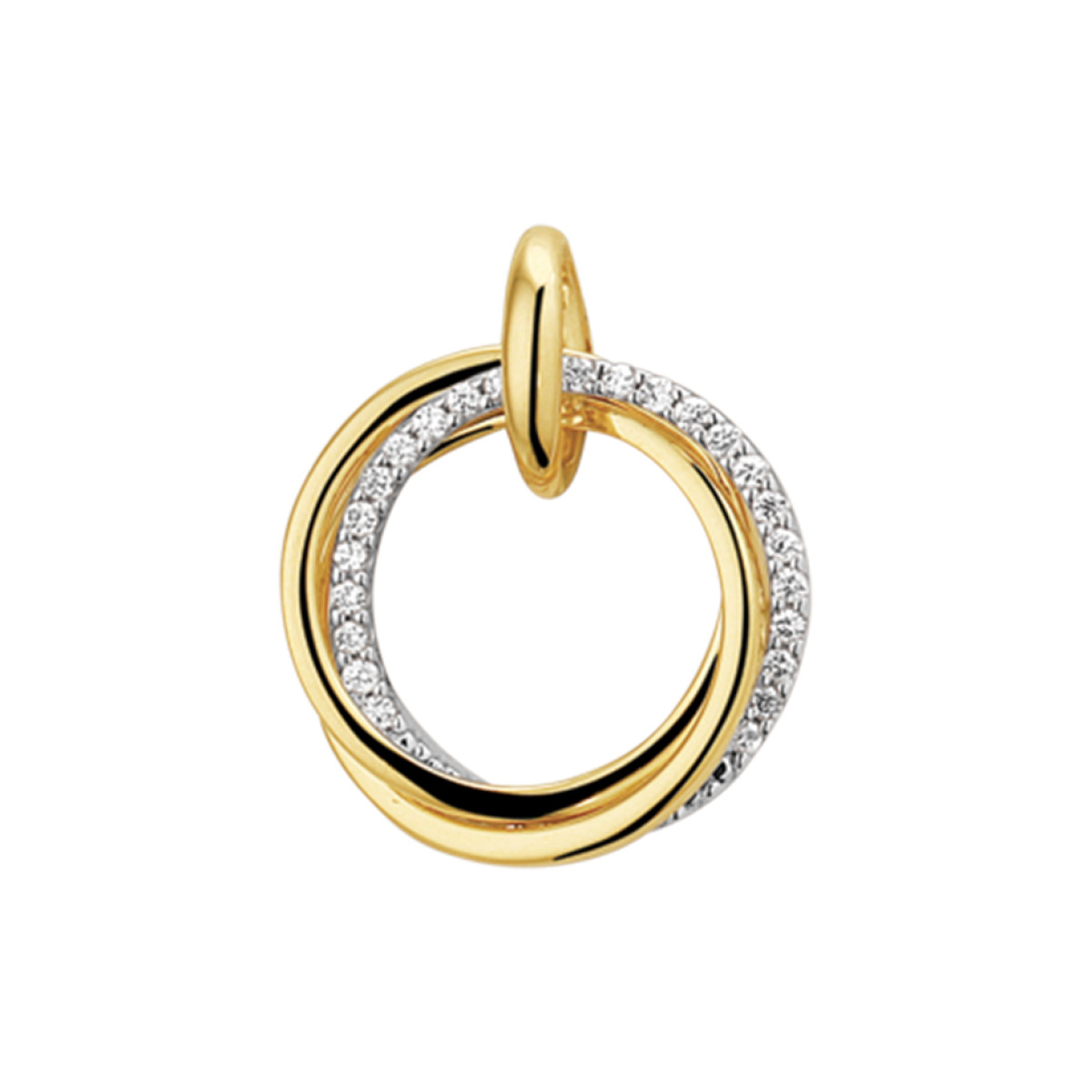Diamanten hanger goud