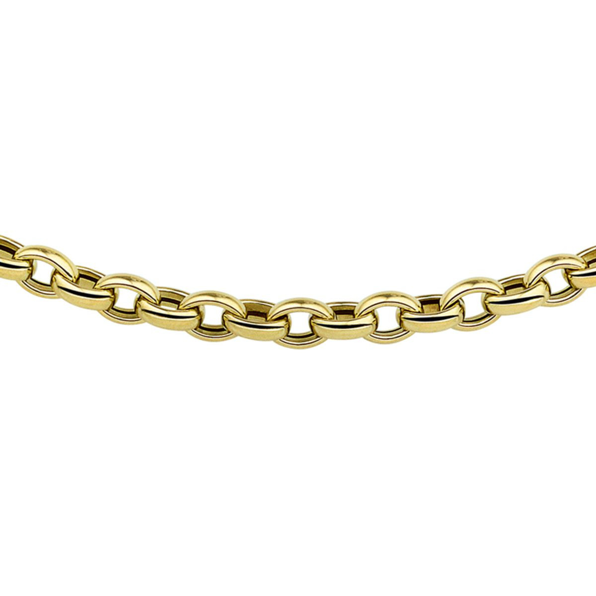 Jasseron ketting goud 5 mm 45 cm ovaal