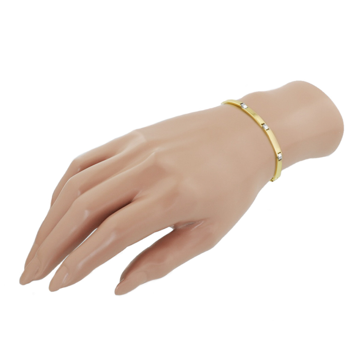 Topmodel bicolor dames armband van goud