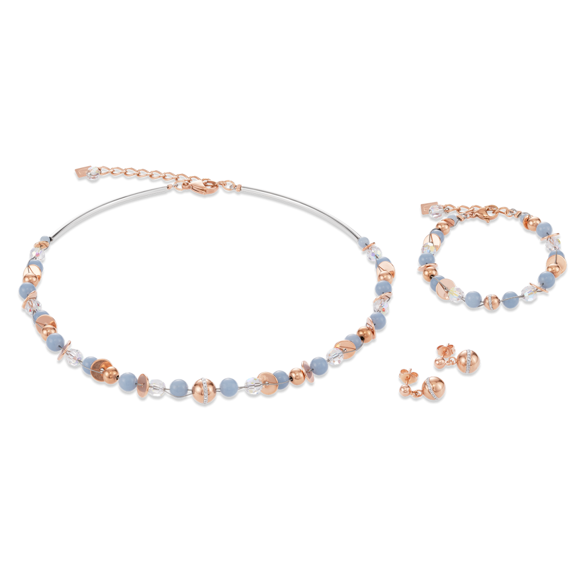 Coeur de Lion ketting 4993/10-0720 Swarovski angeliet