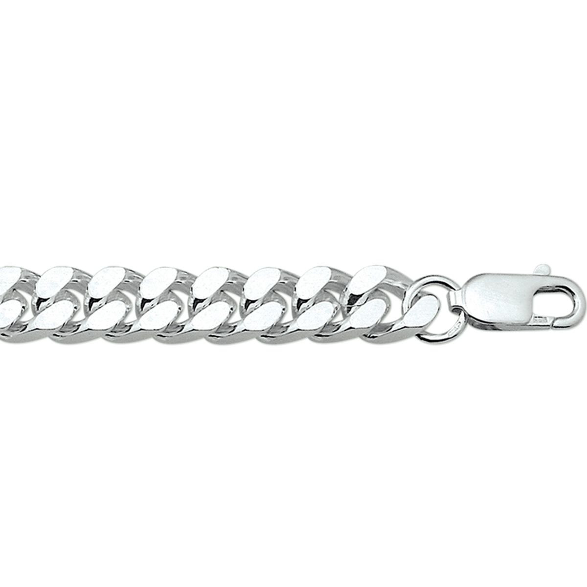 Zilveren gourmette armband 8 mm