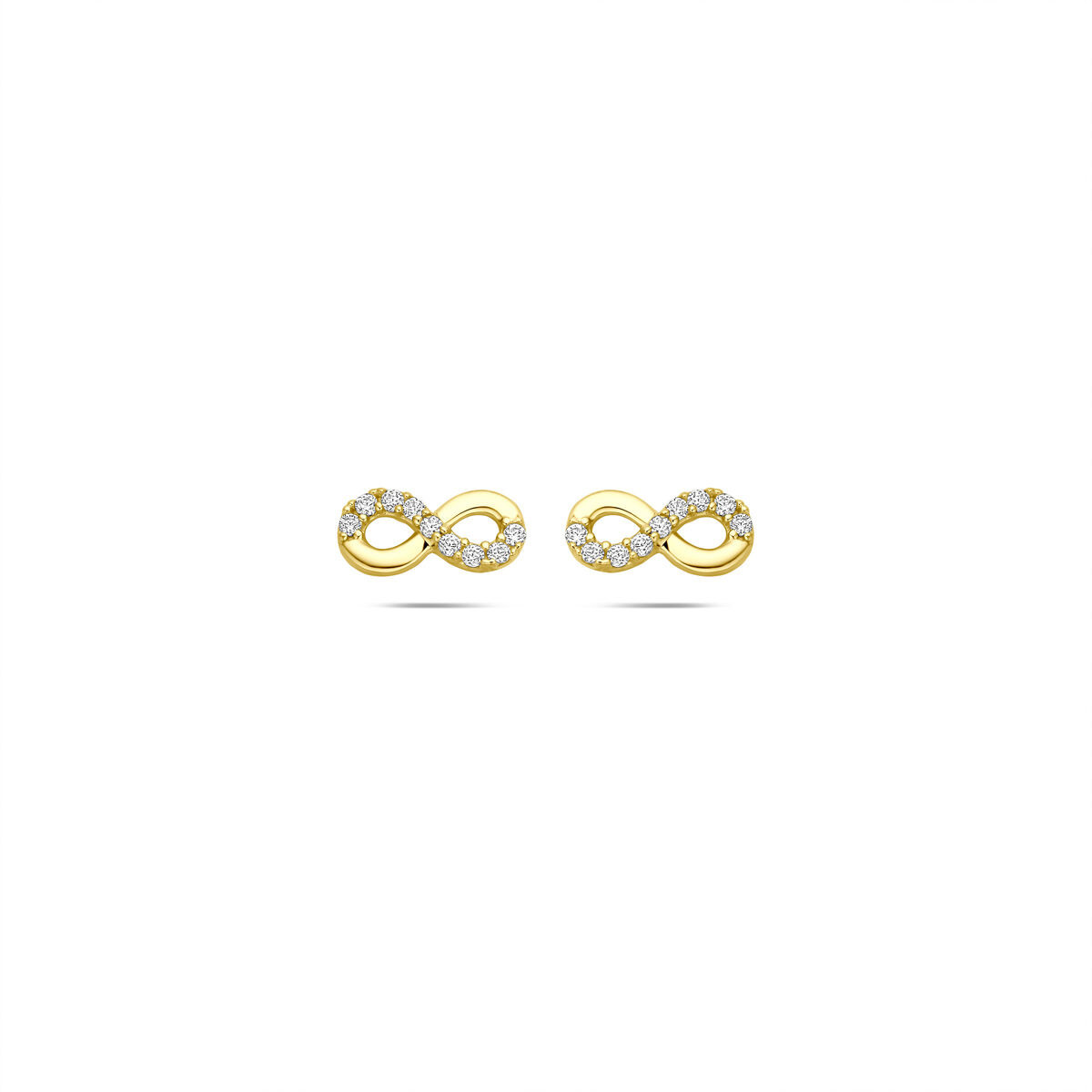 Gouden infinity oorbellen