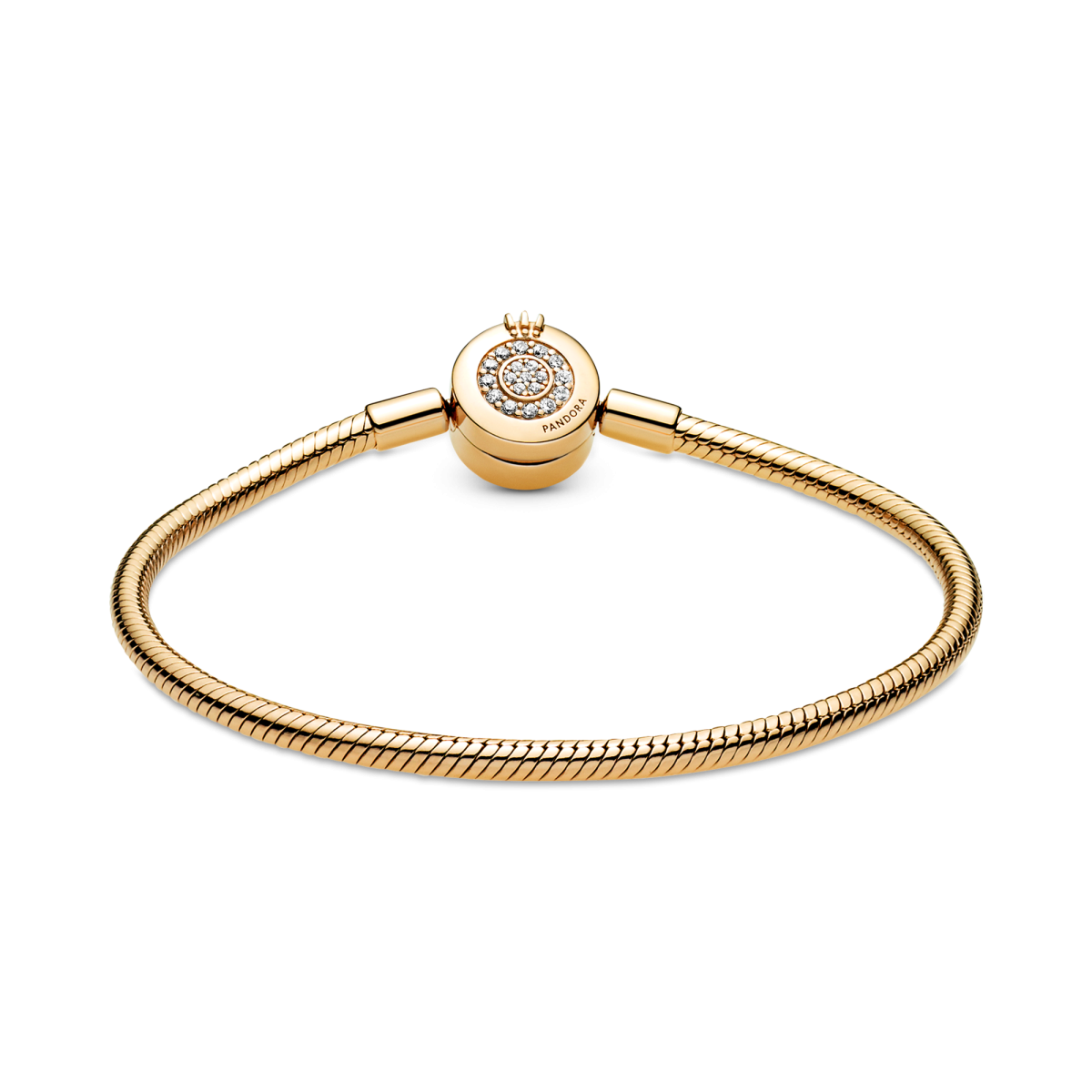 Pandora Moments 569046C01 snake chain schakelarmband met zirkonia's