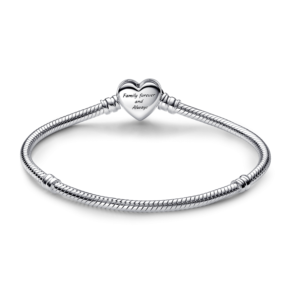 Pandora Moments 592645C01 armband met verweven hartje/infinity sluiting en zirkonia's rondom