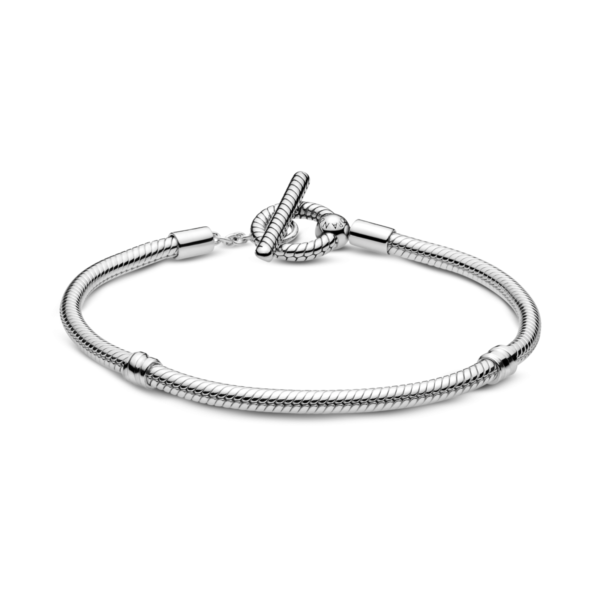 Pandora Moments 599082C00 t-bar snake chain schakelarmband - Lengte 21 cm