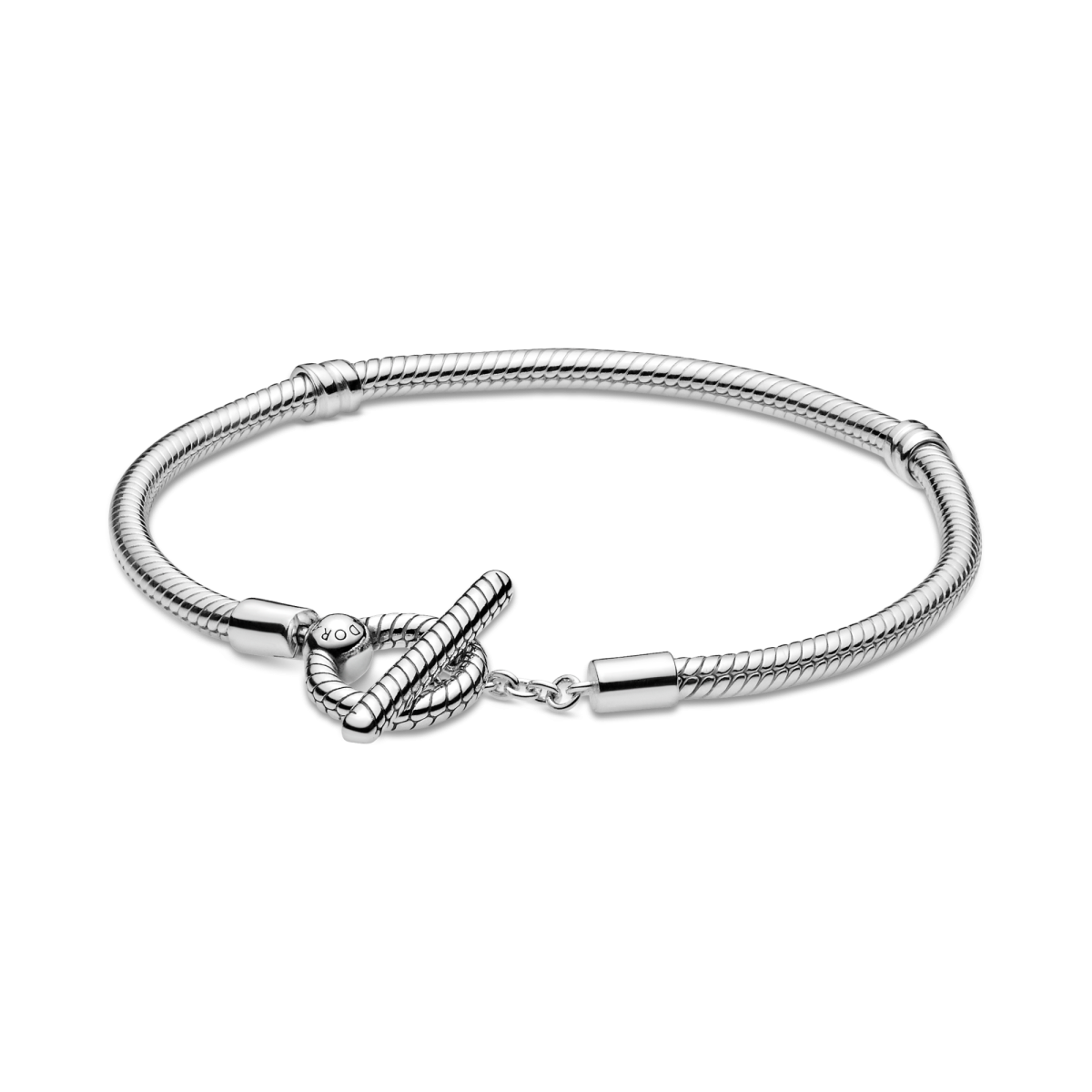 Pandora Moments 599082C00 t-bar snake chain schakelarmband - Lengte 21 cm