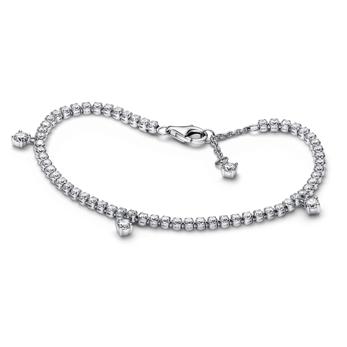 Pandora Timeless 592401C01 tennisarmband met hangende zirkonia's