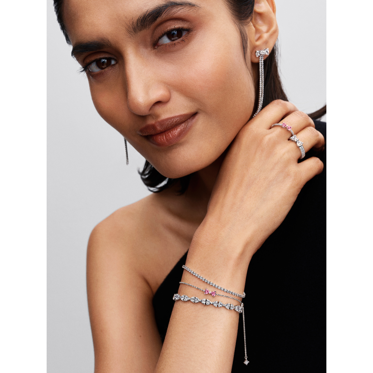 Pandora Timeless 593927C01 zilveren tennisarmband met zirkonia