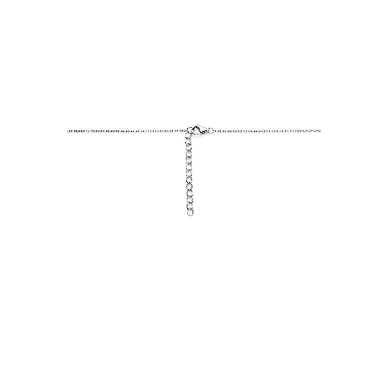 Zilveren ketting met twee rondjes