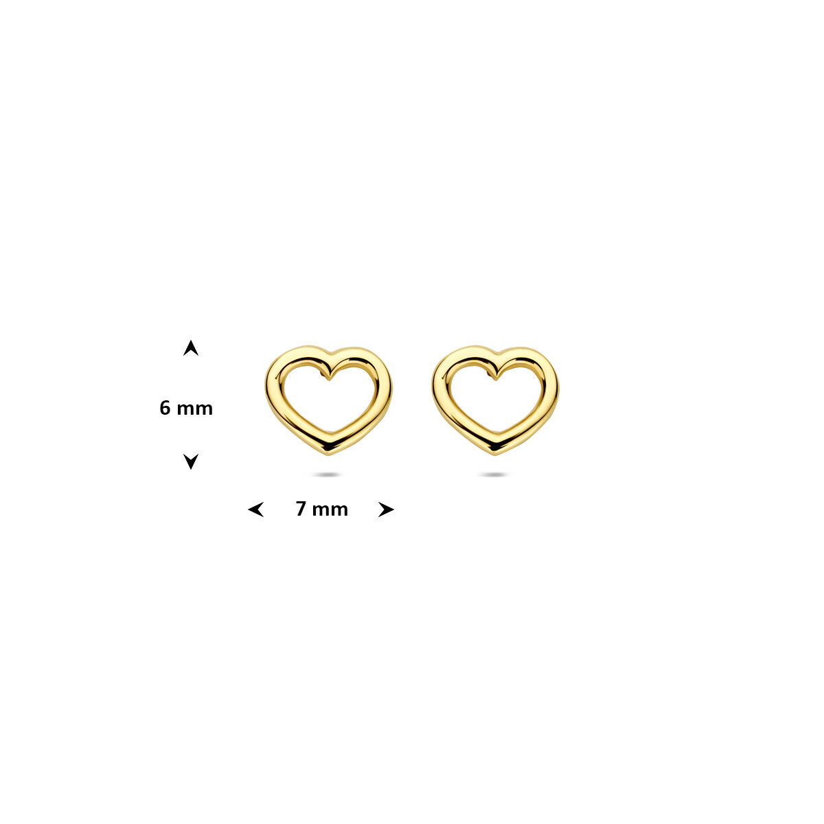 Mooie oorknoppen 7 mm breed