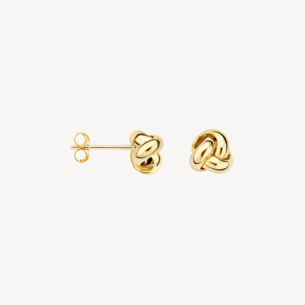 Blush 7157YGO gouden oorknopjes met knoop 14-karaat - Diameter 6.7 mm