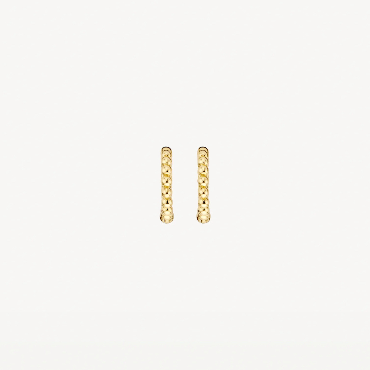 Blush 7230YGO 14-karaat gouden oorringen met bolletjes 1.6 mm breed - Diameter 9.7 mm