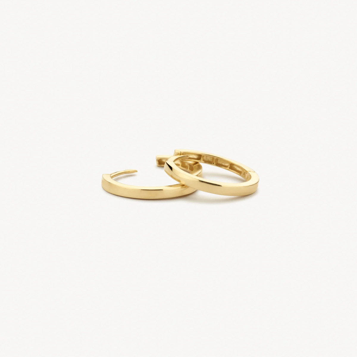 Blush 7308YGO 14-karaat gouden klapoorringen 1.5 mm breed - Diameter 14 mm