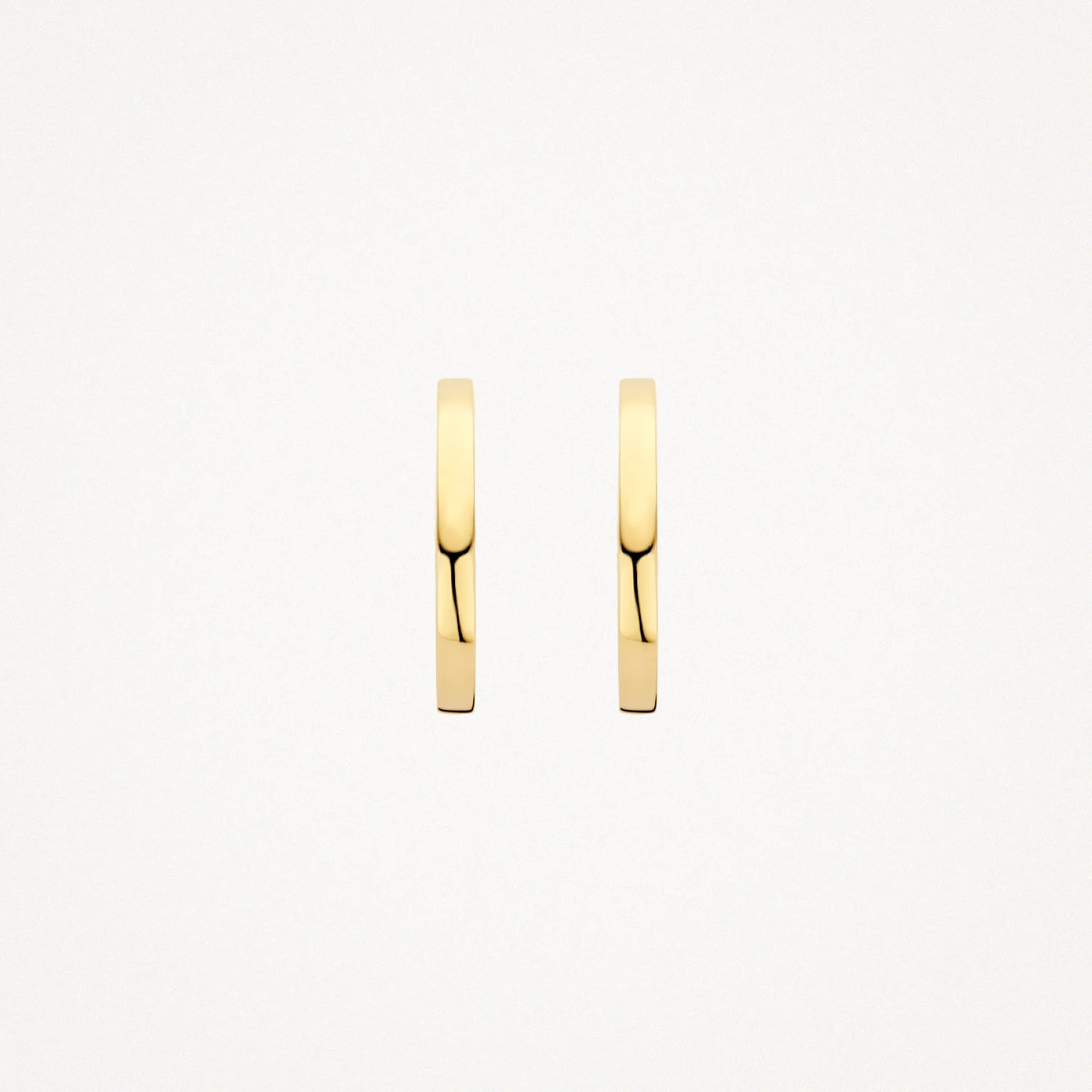 Blush 7308YGO 14-karaat gouden klapoorringen 1.5 mm breed - Diameter 14 mm