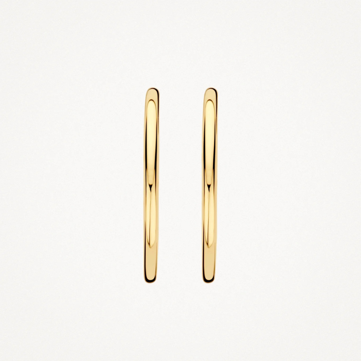 Blush 7311YGO 14-karaat gouden klapoorringen rond 1.9 mm breed - Diameter 25 mm