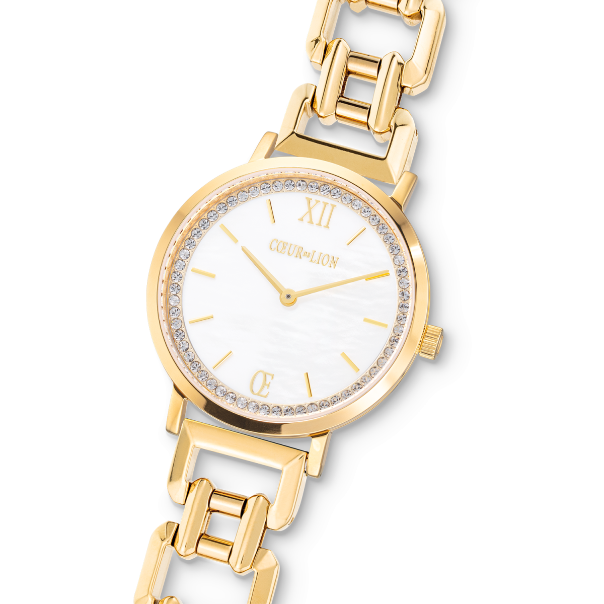 Coeur de Lion horloge 7652/74-1643 Sparkling Mother-of-Pearl goudkleurig