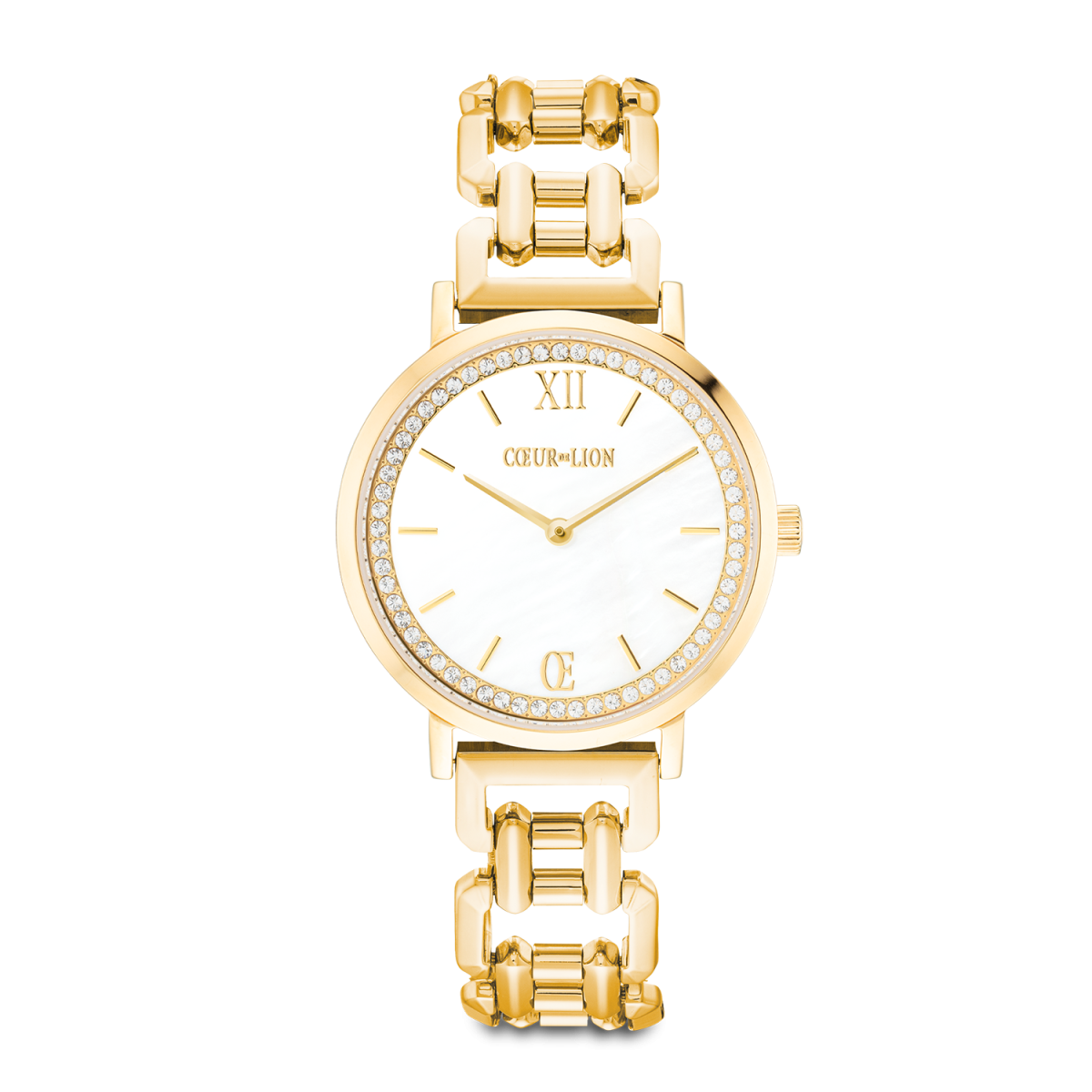 Coeur de Lion horloge 7652/74-1643 Sparkling Mother-of-Pearl goudkleurig