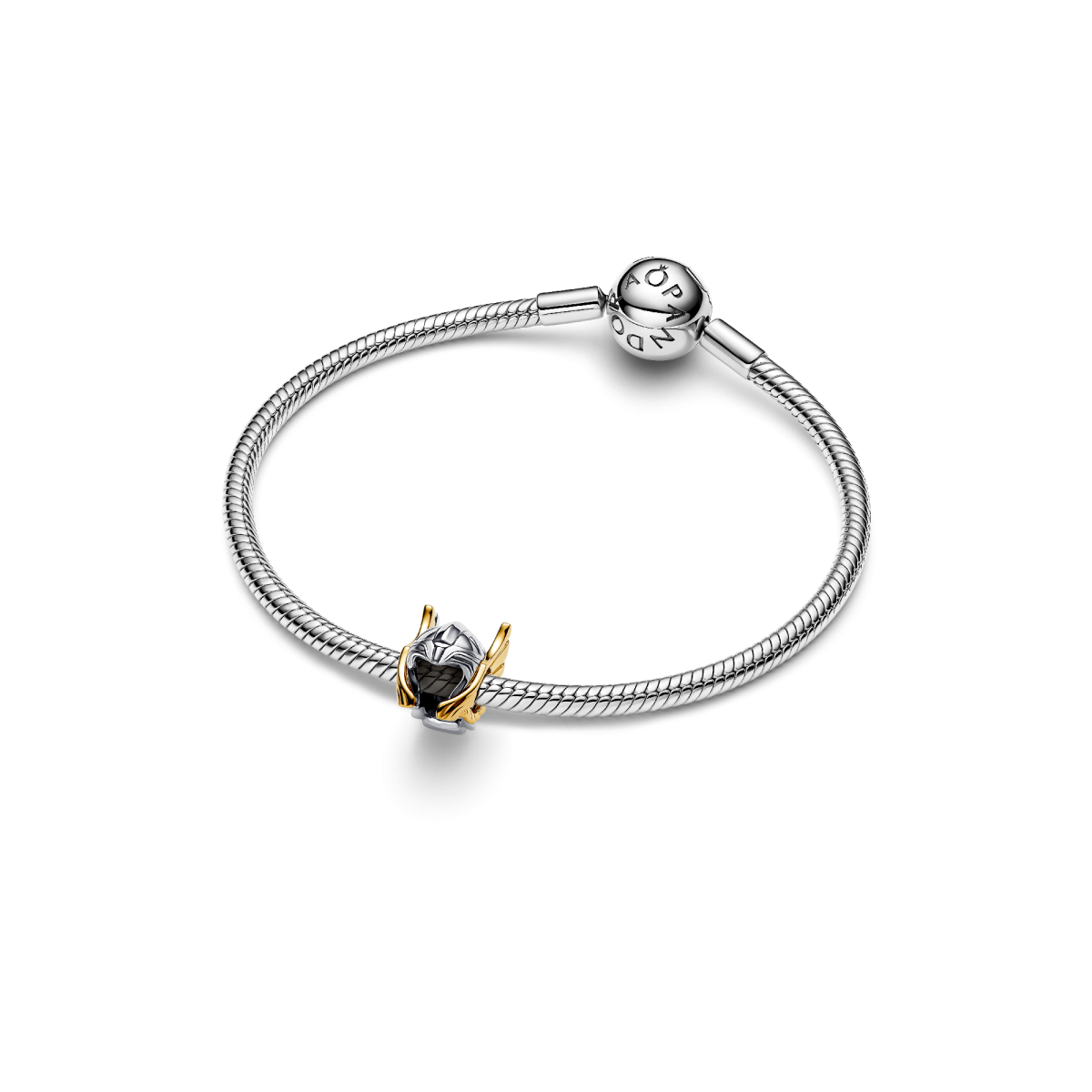 Pandora Marvel 764215C00 bicolor bedel met Helm van Thor