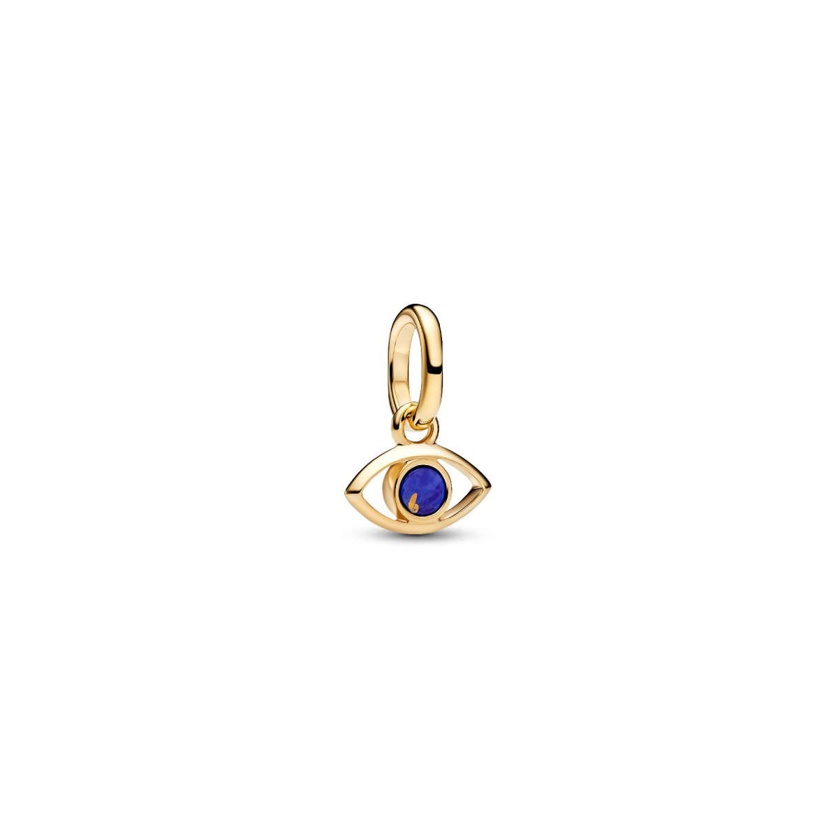 Pandora ME 764609C01 goudkleurige hangende bedel met boze oog en blauwe steen