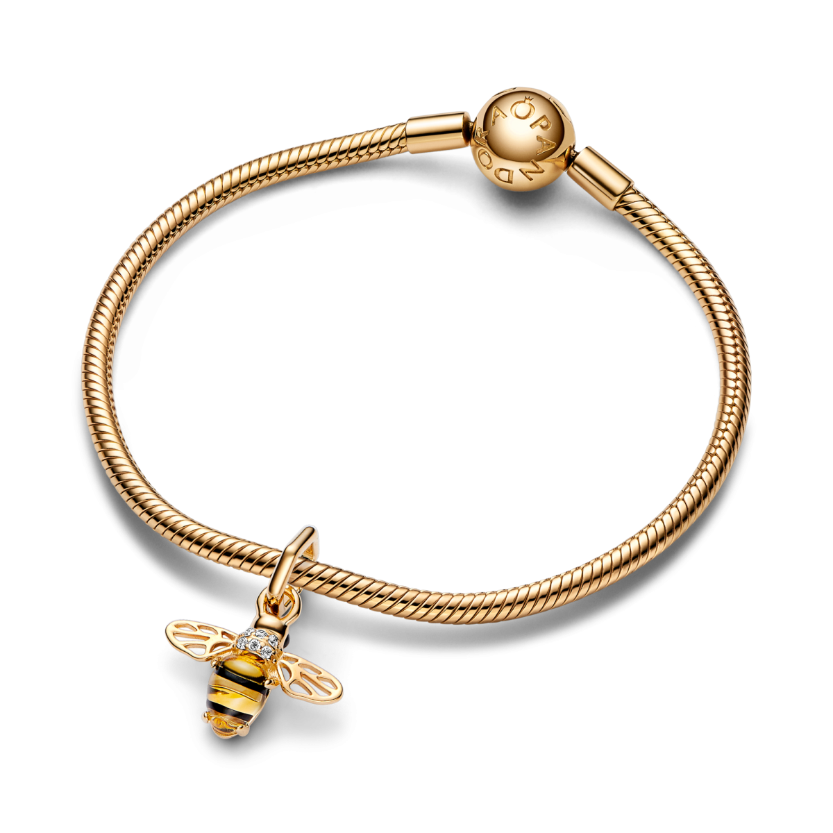 Pandora Moments 762672C01 hangende bedel met bij, emaille en kristal