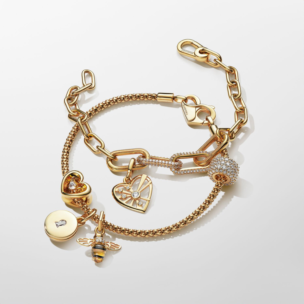Pandora Moments 762672C01 hangende bedel met bij, emaille en kristal