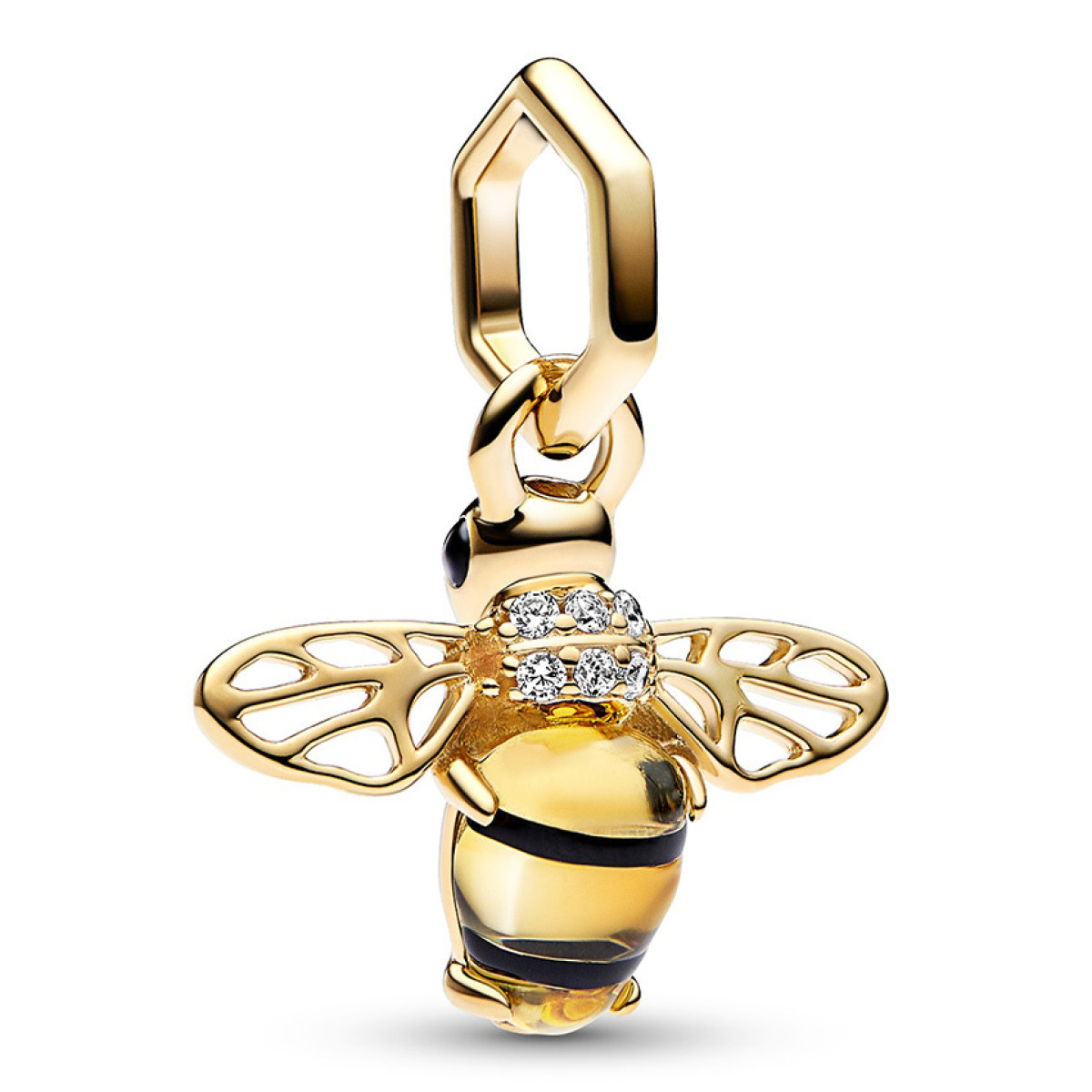 Pandora Moments 762672C01 hangende bedel met bij, emaille en kristal