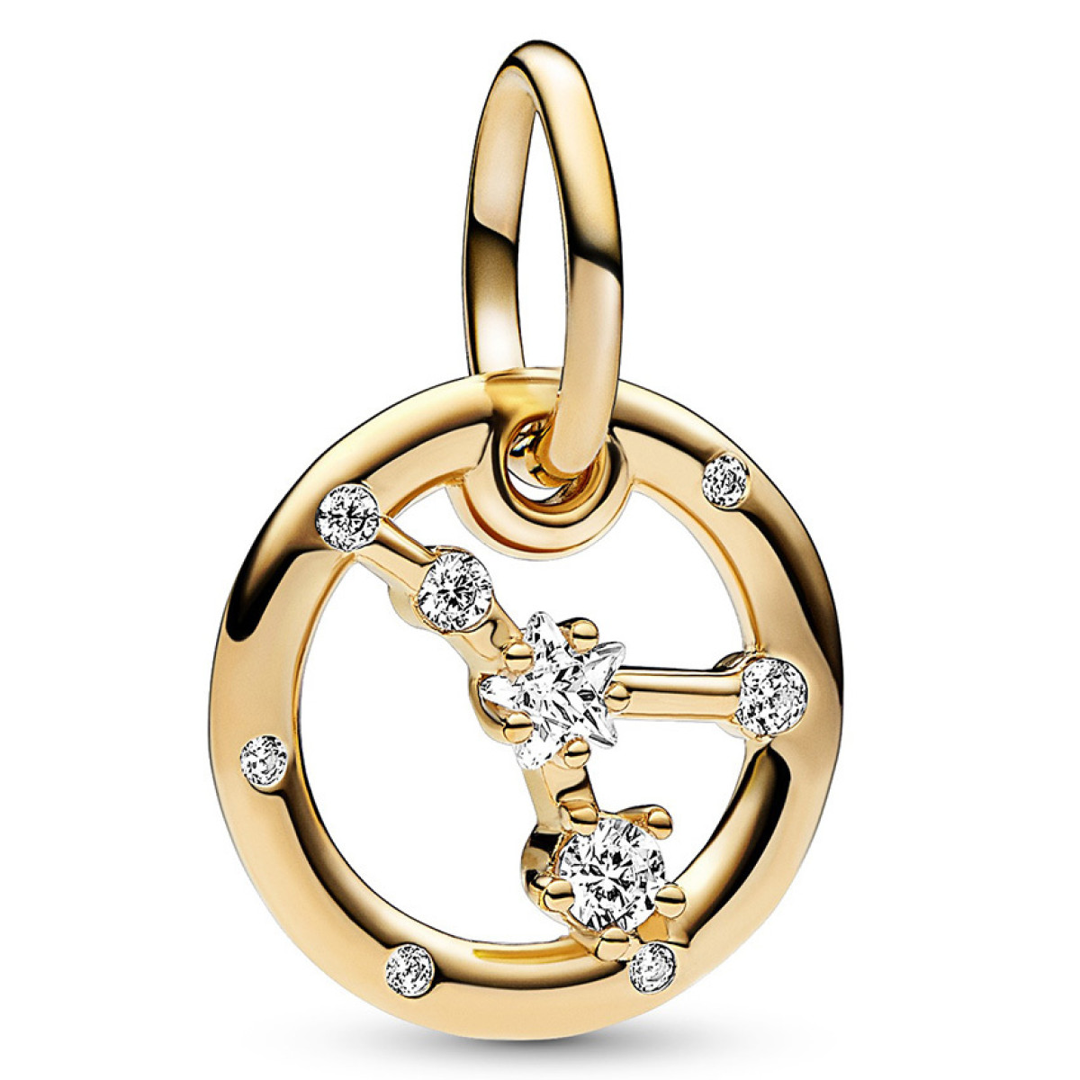 Pandora Moments 762708C01 hangende sterrenbeeld bedel kreeft en transparante zirkonia
