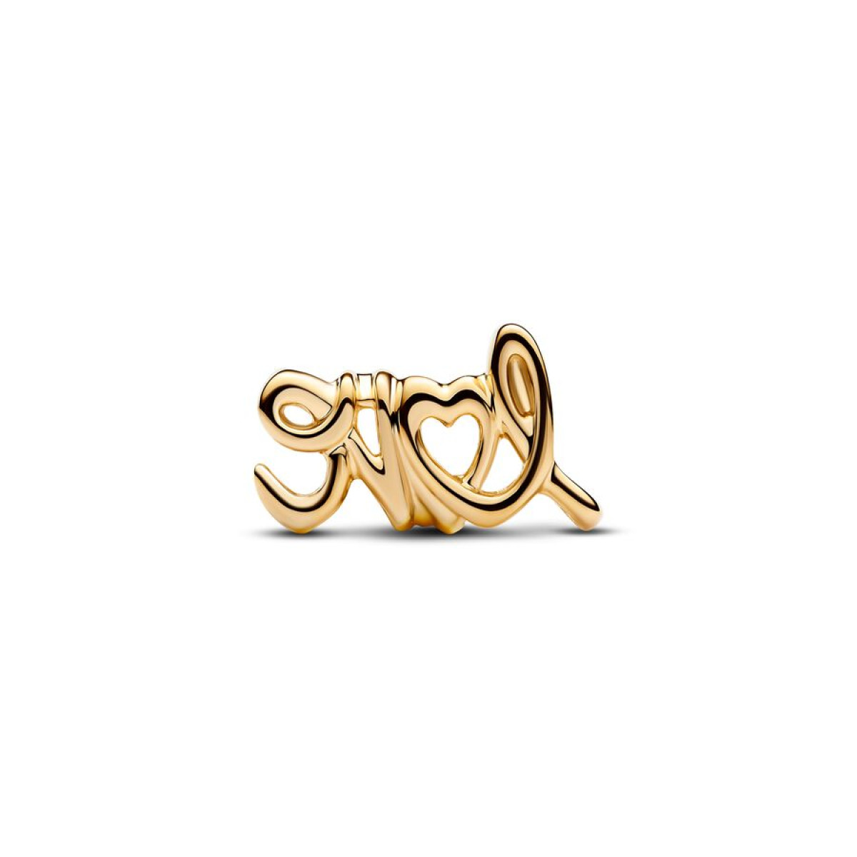Pandora Moments 763055C00 bedel met handgeschreven tekst Love