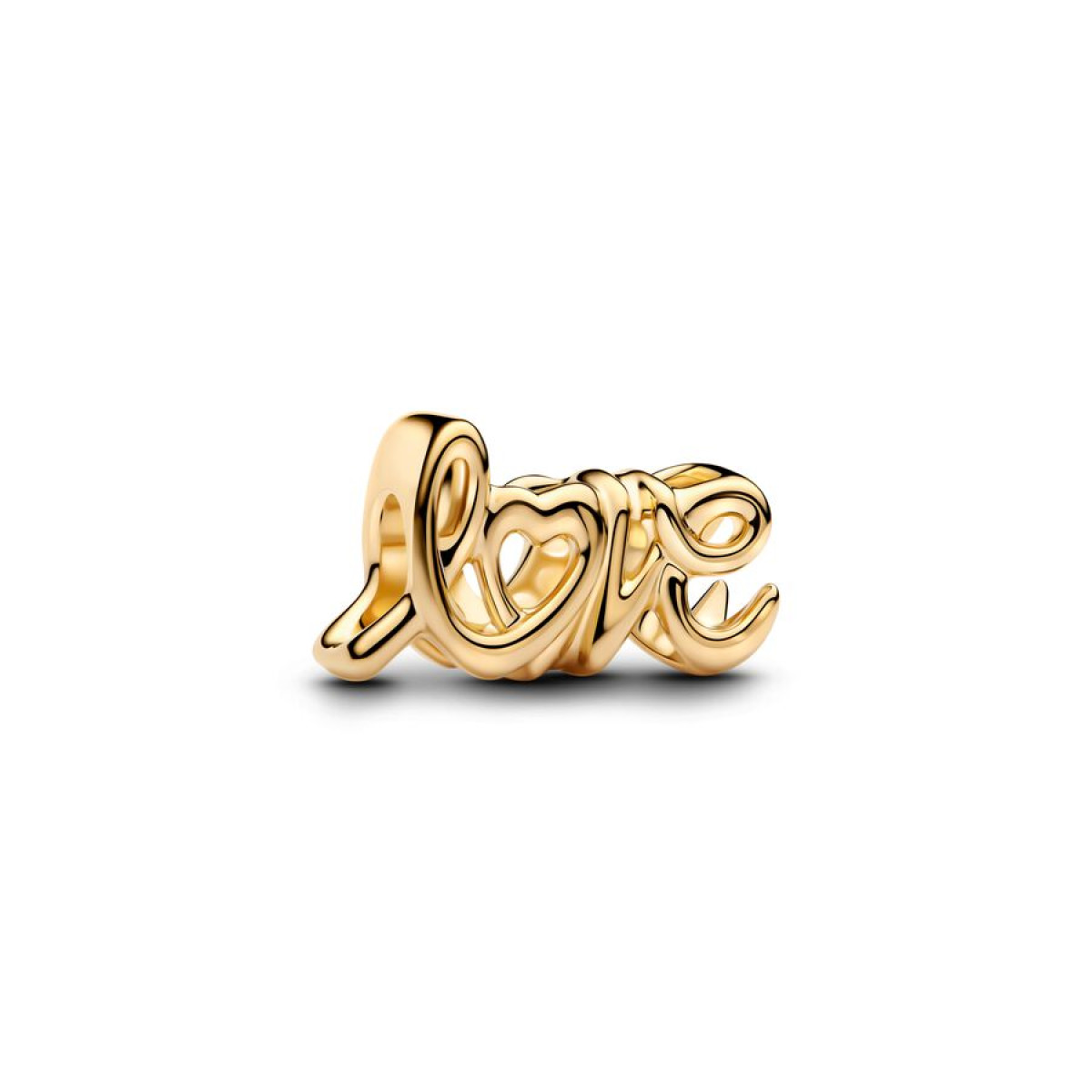 Pandora Moments 763055C00 bedel met handgeschreven tekst Love