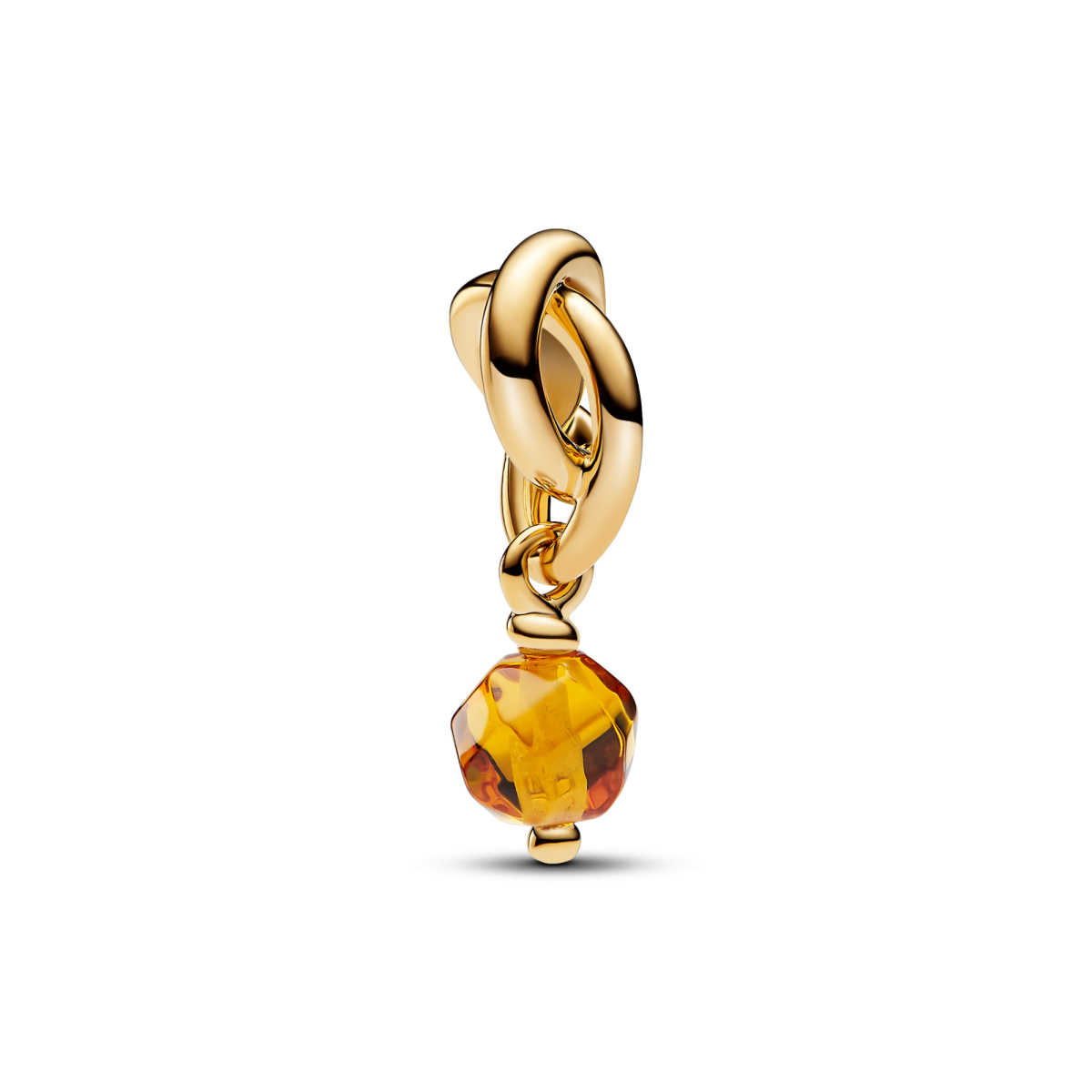 Pandora Moments 763462C11 hangende geboortesteen bedel met infinity en oranje synthetische kristal -november