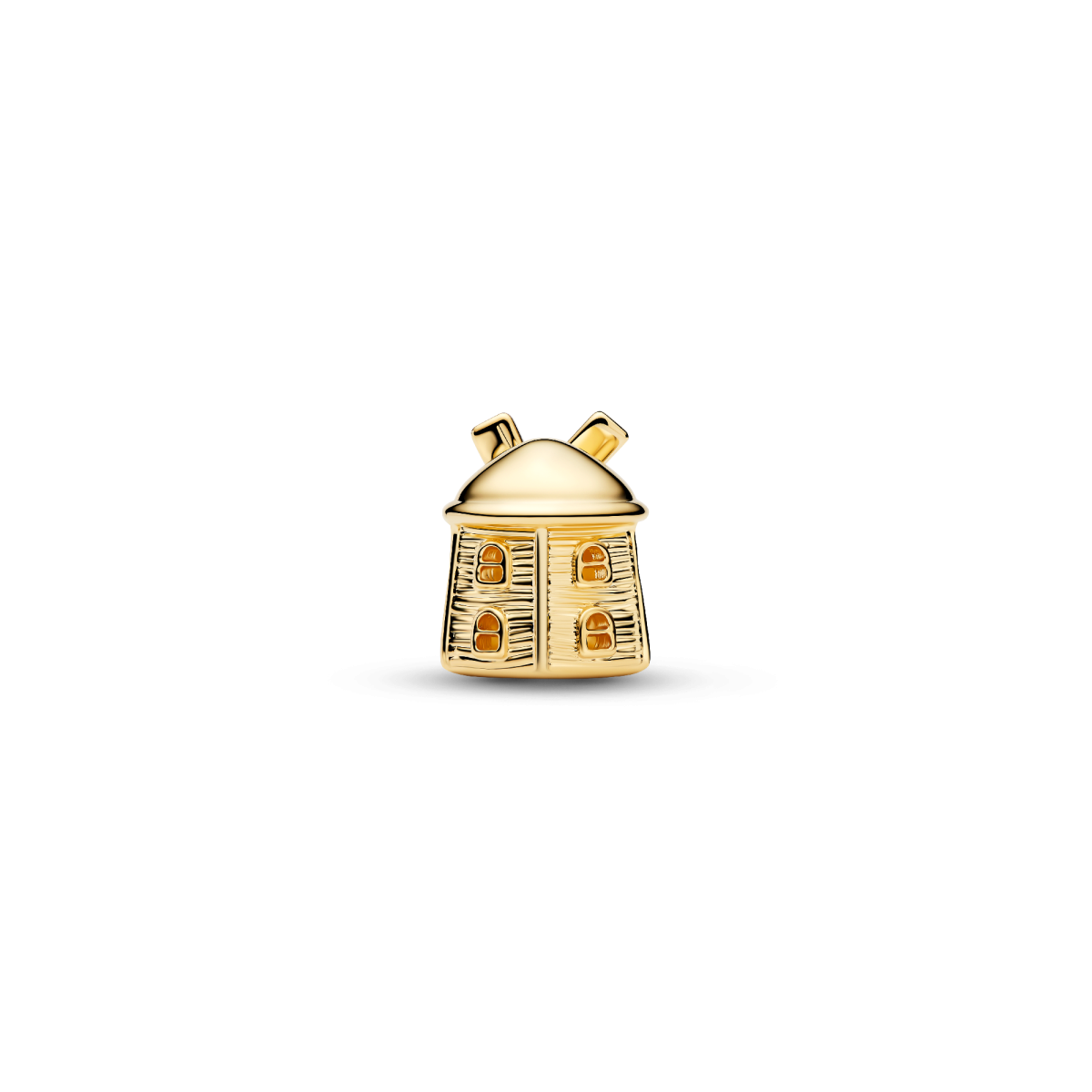 Pandora Moments 764631C01 gold plated bedel met windmolen en draaiende wieken