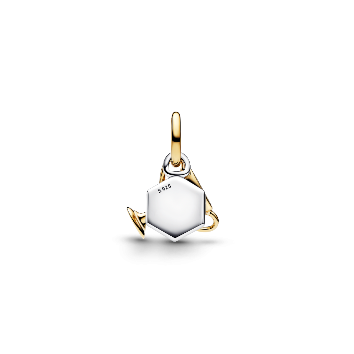 Pandora Moments 764715C01 bicolor hangende bedel met trofee en champion zeshoek - Personaliseerbaar
