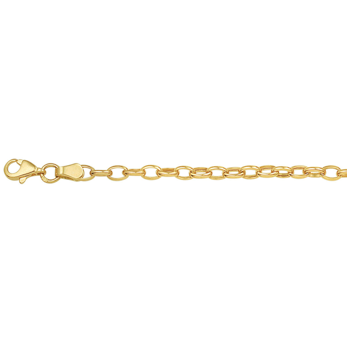 Gouden schakelarmband anker 18.5 cm