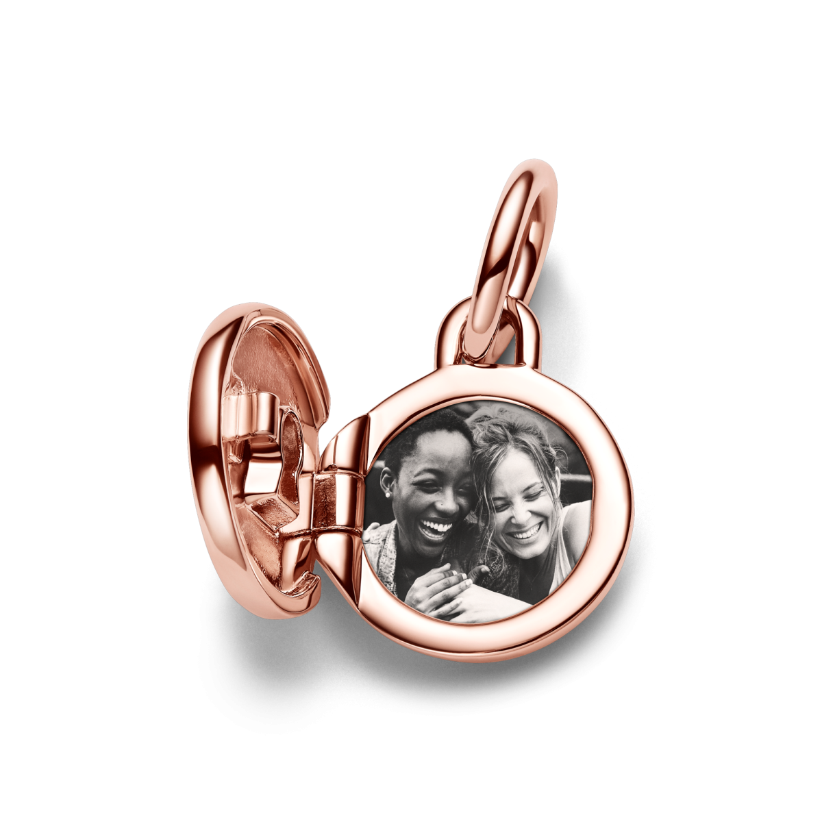 Pandora Moments 783066C01 hangende armband bedel met slotje en transparante zirkonia - graveerbaar