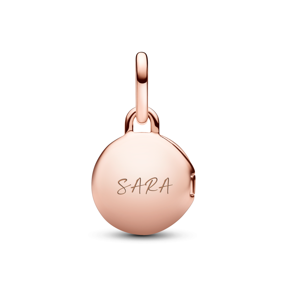 Pandora Moments 783066C01 hangende armband bedel met slotje en transparante zirkonia - graveerbaar