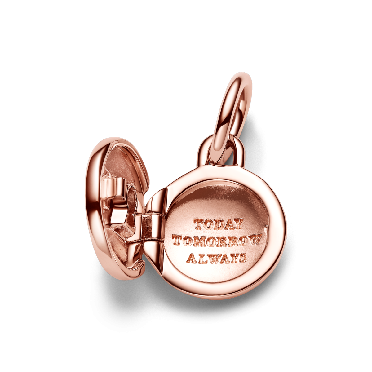 Pandora Moments 783066C01 hangende armband bedel met slotje en transparante zirkonia - graveerbaar