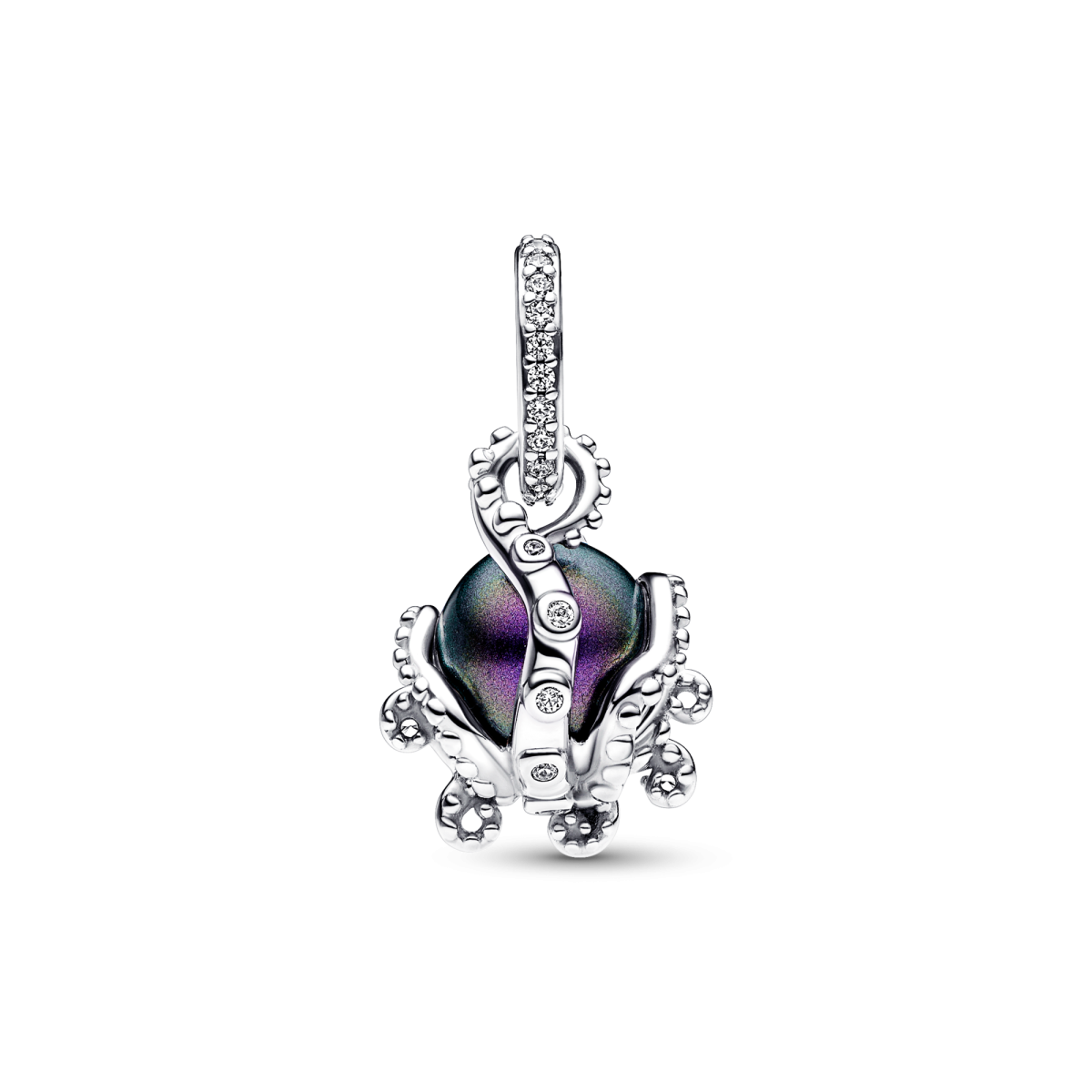 Pandora Disney 792684C01 De Kleine Zeemeermin/The Little Mermaid hangende bedel met Ursula en paarse parel
